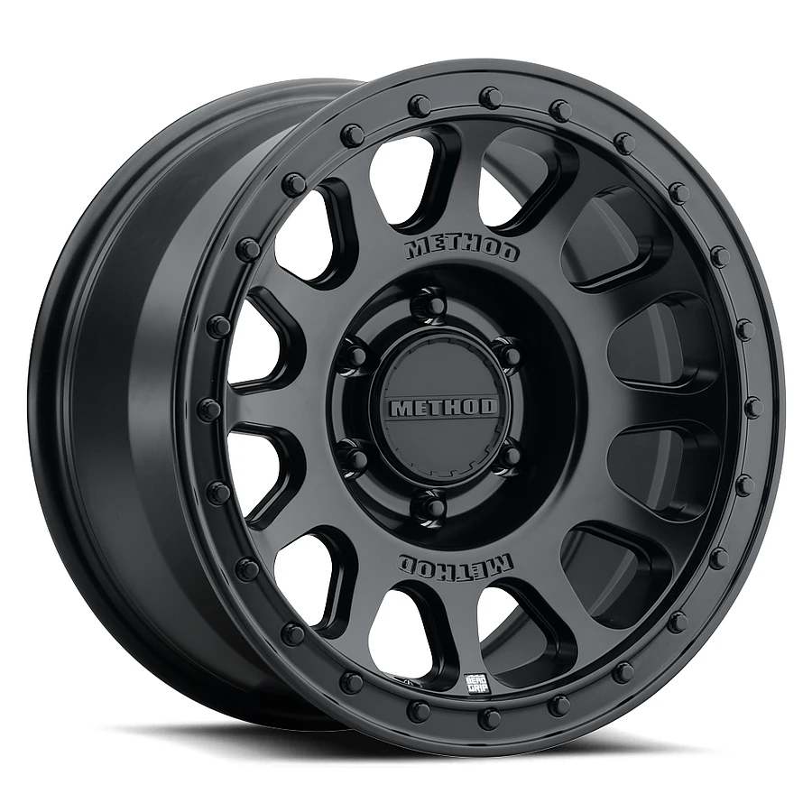 METHOD MR709 HD Bead Grip Wheels Matte Black 17x8.5 Rims 6x139.7mm ET0mm Method - METHOD MR709 HD Bead Grip Wheels Matte Black 17x8.5 Rims 6x139.7mm ET0mm - rims - 17" diameter - 6x139.7mm