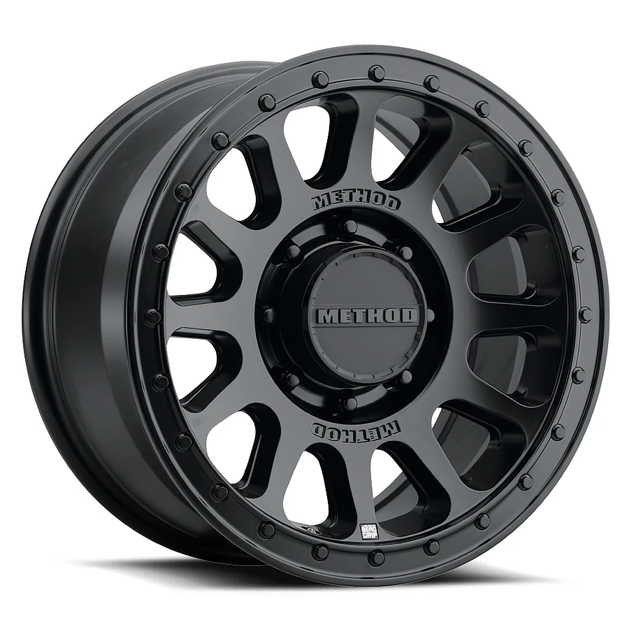 MR709 HD Bead Grip Matte Black Wheels for Gmc Sierra, Chevy Tahoe, Ford Bronco