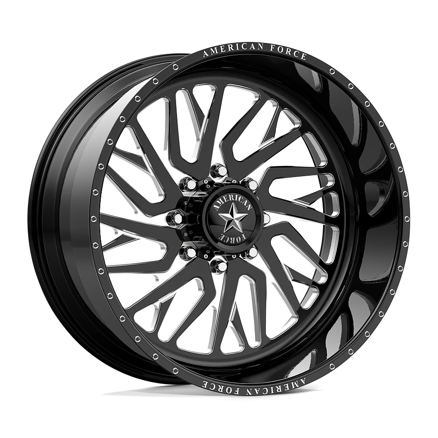 AFW NOVA SS BLACK MILLED Rims for Dodge Ram 2500, Dodge Ram 3500, Chevy Silverado 2500 Classic