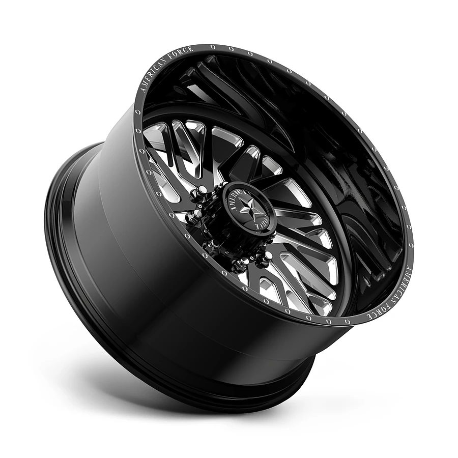 20 Inch BLACK MILLED 8 Lug Rims AFTDH38LD22-5-21