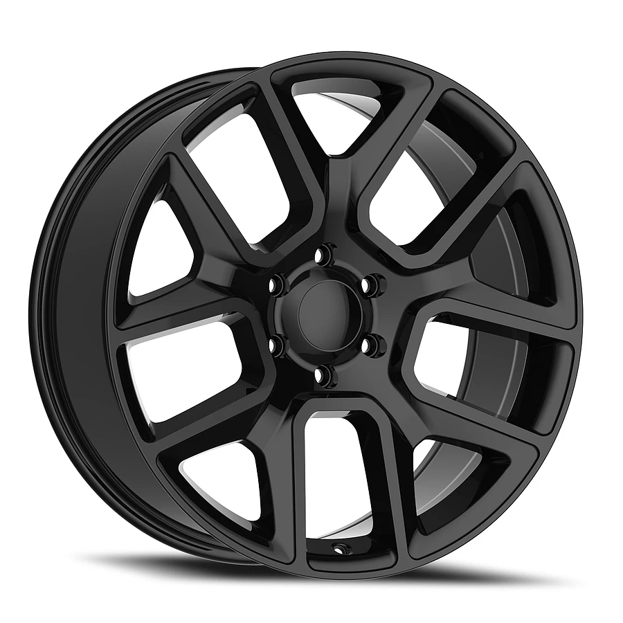 REPLICA 1123 Wheels Gloss Black 22x9 Rims 6x139.7mm ET+24mm