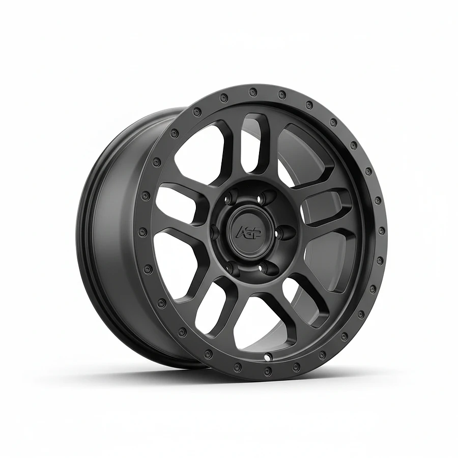 301 Matte Black Rims for Jeep Wrangler, Jeep Grand Cherokee, Jeep Gladiator