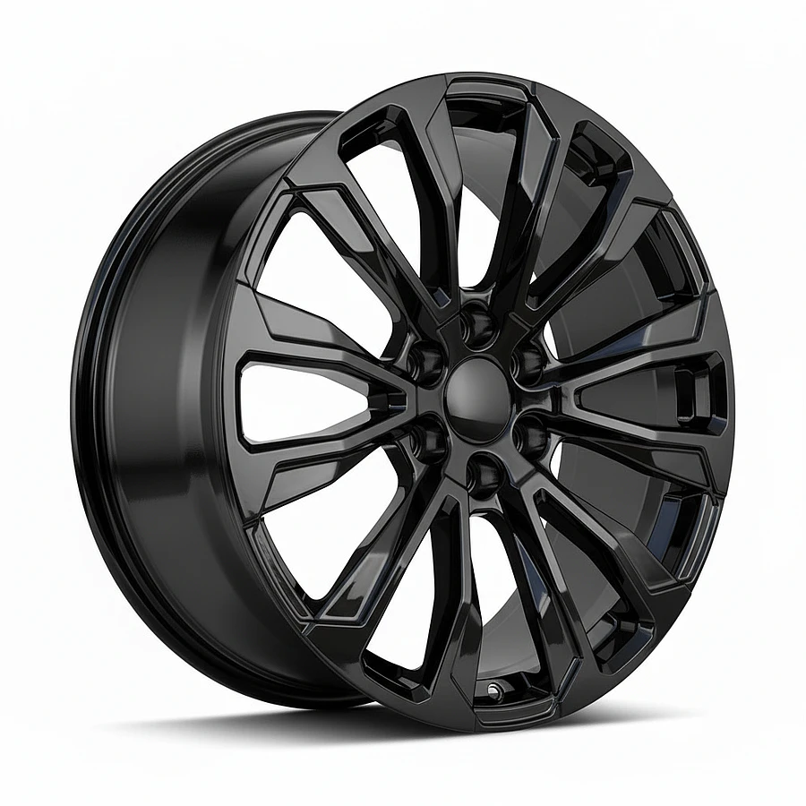 1107 Gloss Black Rims for Toyota Tacoma, Toyota 4Runner, Chevy Silverado