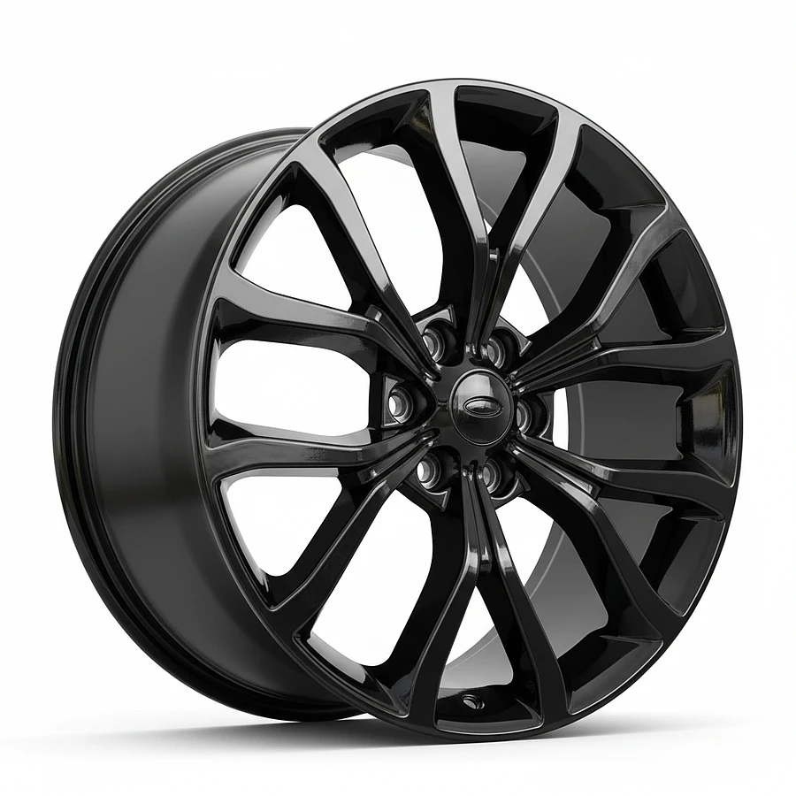1125 Gloss Black Milled Rims for Ford F150, Ford Expedition, Ford Raptor