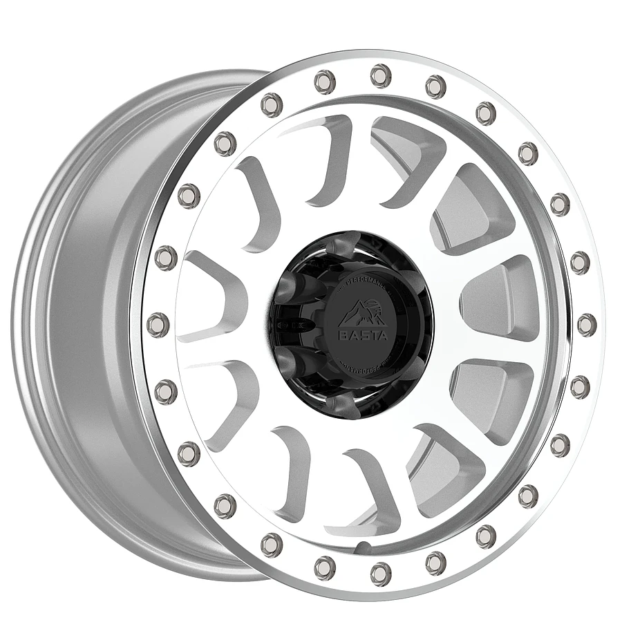RF1 Silver Machined Rims for Toyota Tacoma, Toyota 4Runner, Chevy Silverado