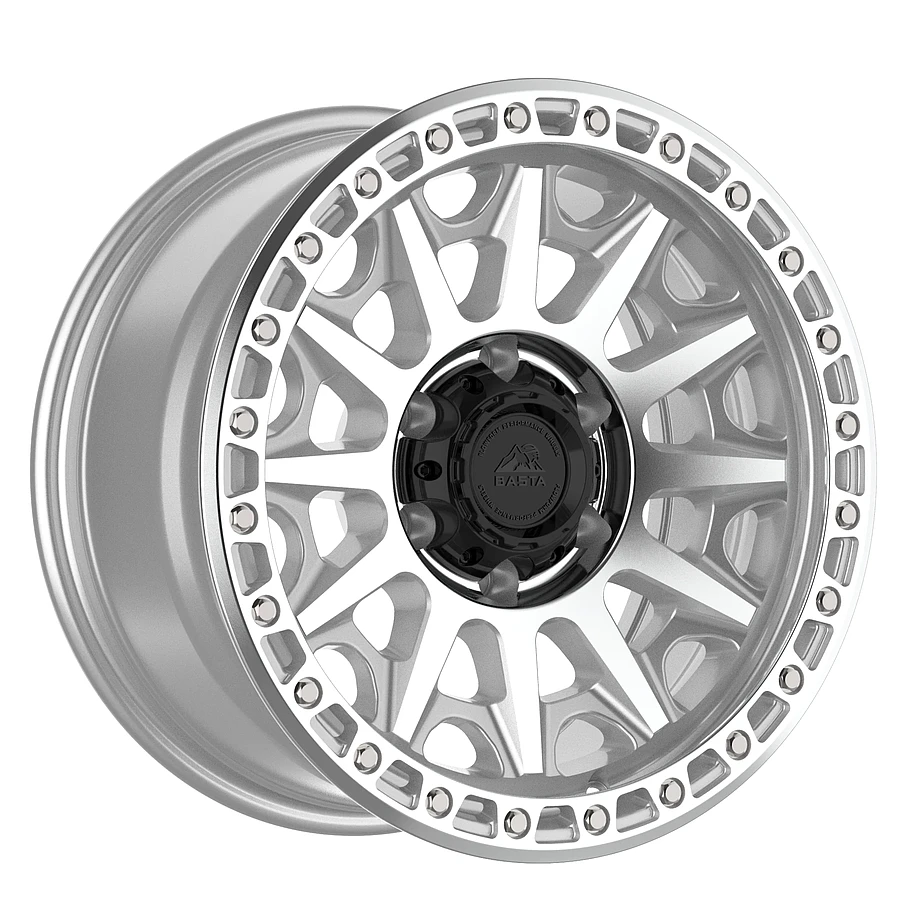 RF2 Silver Machined Rims for Jeep Wrangler, Jeep Grand Cherokee, Jeep Gladiator