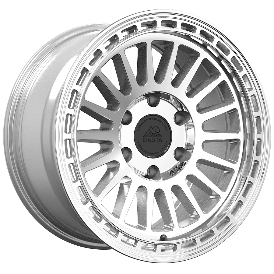 RF3 Silver Machined Rims for Ford F150, Ford Expedition, Ford Raptor