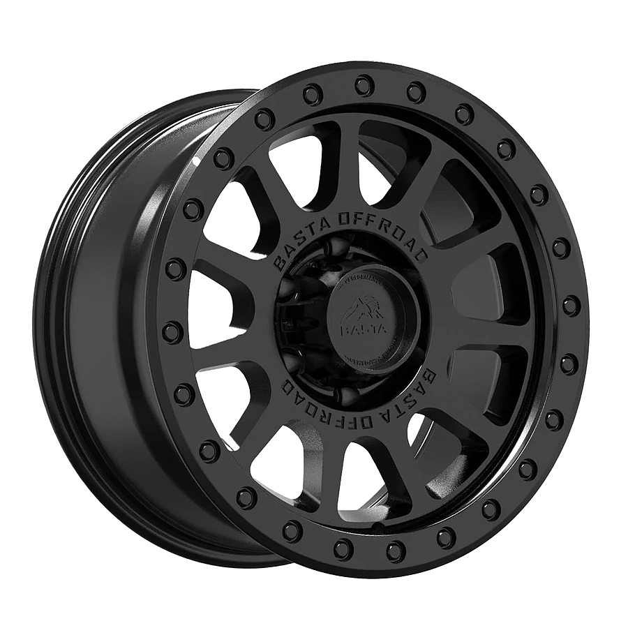 BASTA RF1 Wheels Matte Black 17x8.5 Rims 6x135mm ET+18mm
