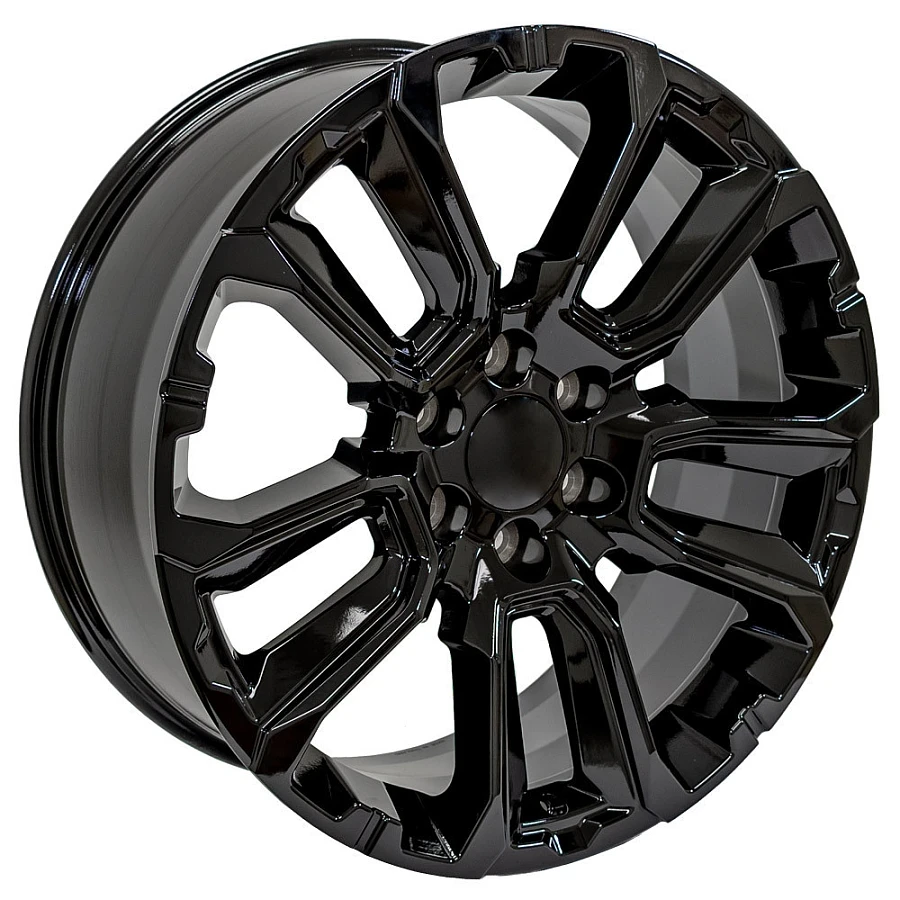 REPLICA 1120 Wheels Gloss Black 22x9 Rims 6x139.7mm ET+28mm