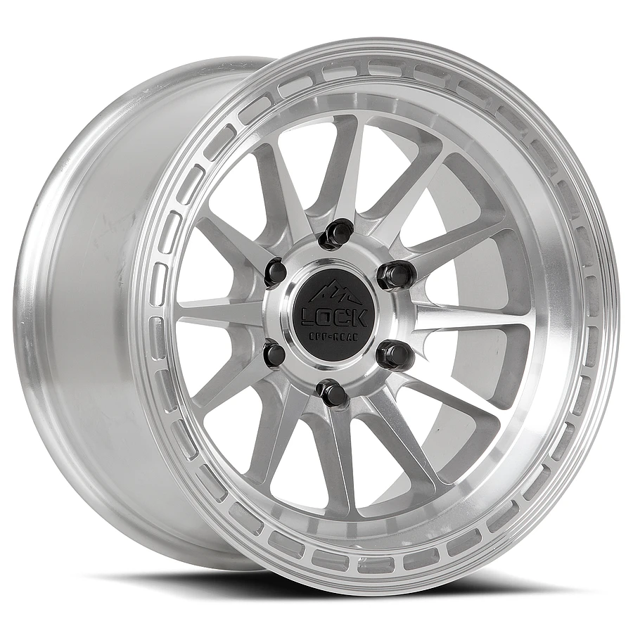 LOCK OFFROAD BAJA Wheels Machine With Clear Coat 17x9 Rims 6x139.7mm ET0mm LOCK OFFROAD - LOCK OFFROAD BAJA Wheels Machine With Clear Coat 17x9 Rims 6x139.7mm ET0mm - rims - 17" diameter - 6x139.7mm