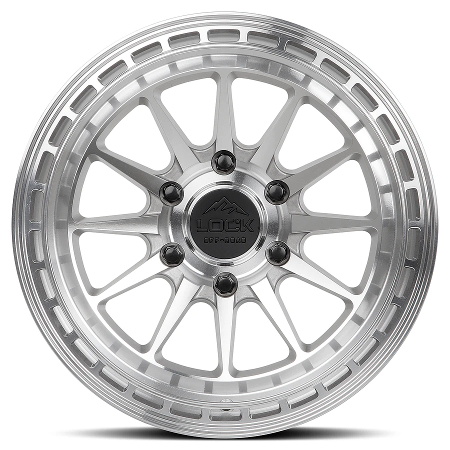 BAJA Machine With Clear Coat Rims for Toyota Tacoma, Toyota 4Runner, Chevy Silverado