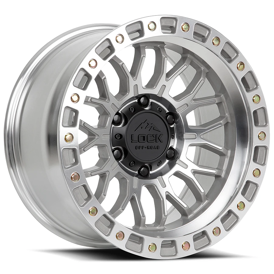 LOCK OFFROAD COMBAT Wheels Machine With Clear Coat 20x9 Rims 6x139.7mm ET0mm LOCK OFFROAD - LOCK OFFROAD COMBAT Wheels Machine With Clear Coat 20x9 Rims 6x139.7mm ET0mm - rims - 20" diameter - 6x139.7mm