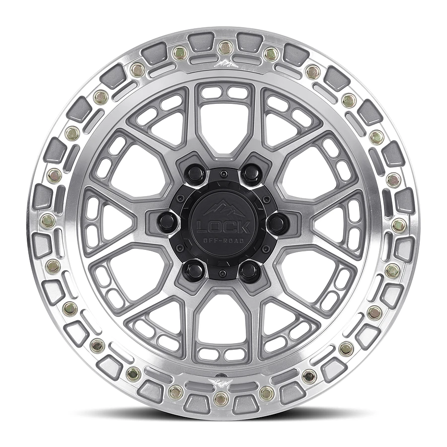 COMMANDO Machine With Clear Coat Rims for Ford F150, Ford Expedition, Ford Raptor
