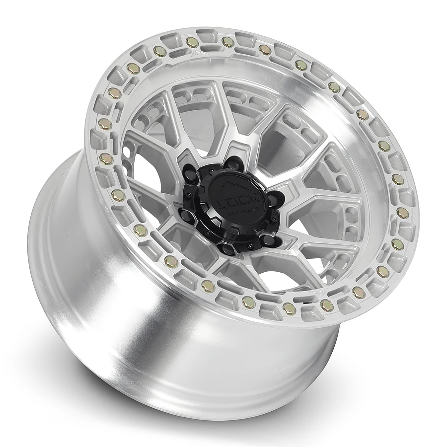 17 Inch Machine With Clear Coat 6 Lug Rims COMMANDO-7969MC12N