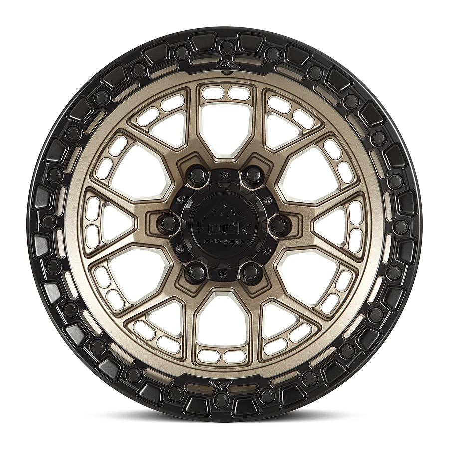 COMMANDO Matte Bronze W Matte Black Ring Rims for Toyota Tacoma, Toyota 4Runner, Chevy Silverado