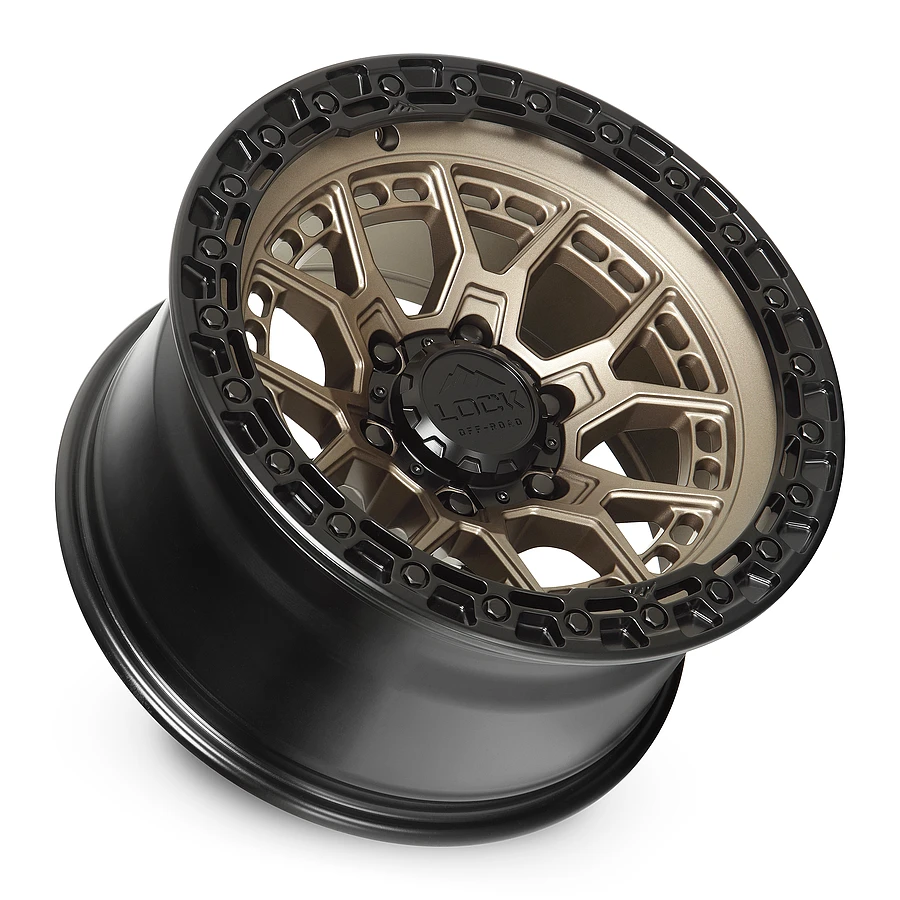 20 Inch Matte Bronze W Matte Black Ring 6 Lug Rims COMMANDO-2969MRMBR