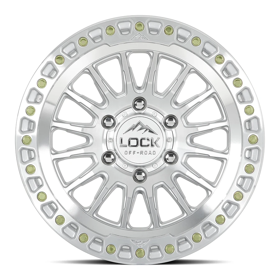 GRIT Machine With Clear Coat Rims for Toyota Tacoma, Toyota 4Runner, Chevy Silverado