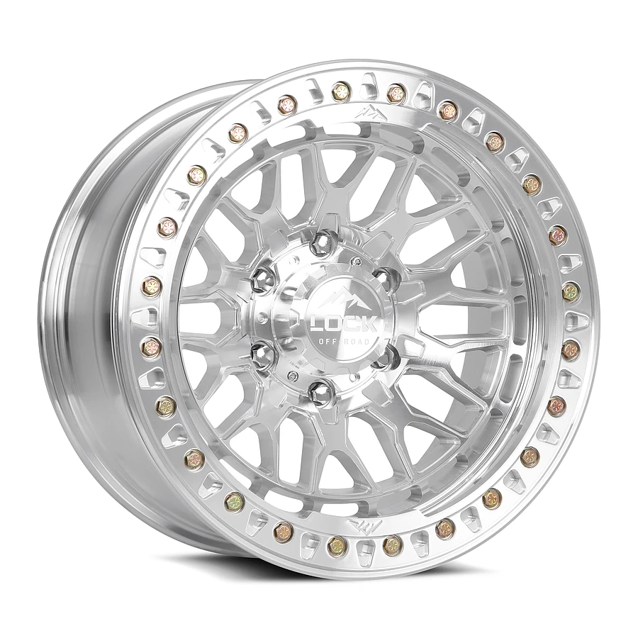 LOCK OFFROAD INVADER FORGED BEADLOCK Wheels Raw Machine With Machine Ring Forged 17x9 Rims 5x127mm ET-12mm LOCK OFFROAD - LOCK OFFROAD INVADER FORGED BEADLOCK Wheels Raw Machine With Machine Ring Forged 17x9 Rims 5x127mm ET-12mm - rims - 17" diameter - 5x127mm