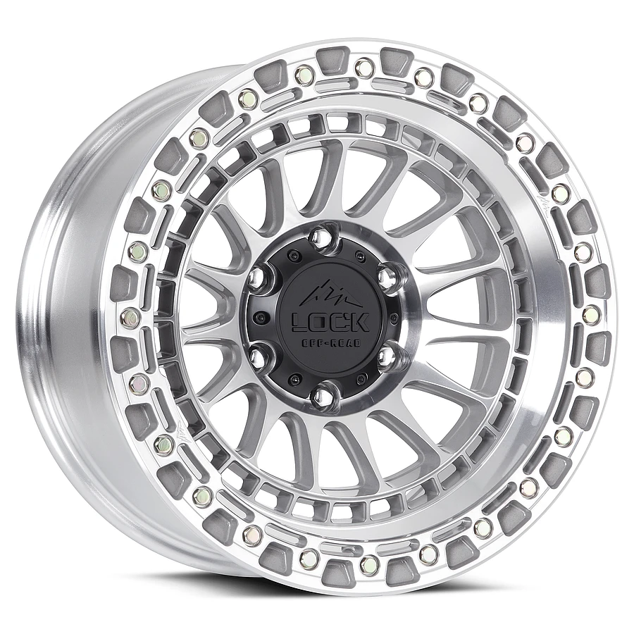 LOCK OFFROAD - LOCK OFFROAD MOJAVE Wheels Machine With Clear Coat 20x9 Rims 6x135mm ET0mm - rims - 20" diameter - 6x135mm