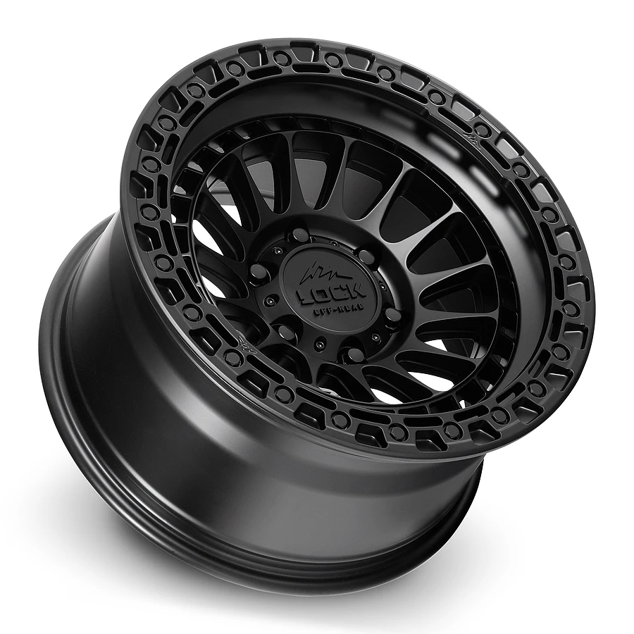 20 Inch Matte Black W Matte Black Ring 6 Lug Ford Rims MOJAVE-2963MB