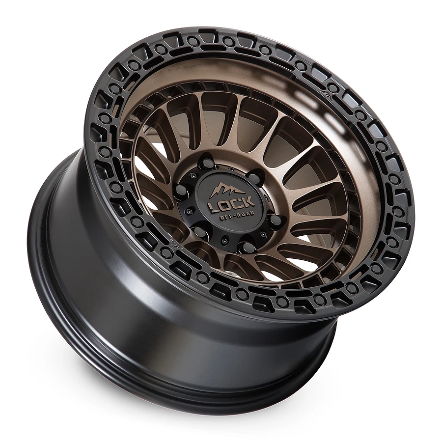 17 Inch Matte Bronze W Matte Black Ring 5 Lug Jeep Rims MOJAVE-7957MRMBR12N