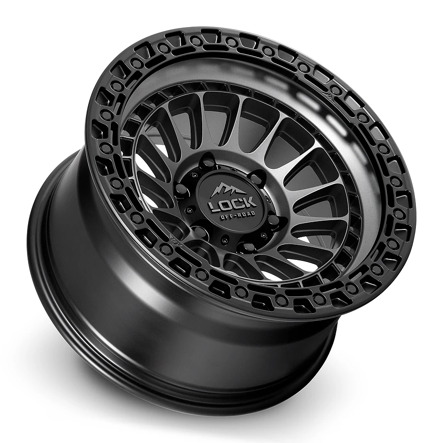 17 Inch Matte Grey W Matte Black Ring 6 Lug Ford Rims MOJAVE-7963MGMBR