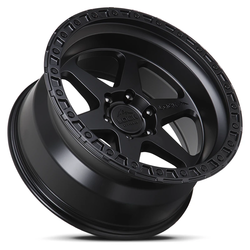17 Inch Matte Black W Matte Black Ring 5 Lug Jeep Rims OLYMPUS-7957MB