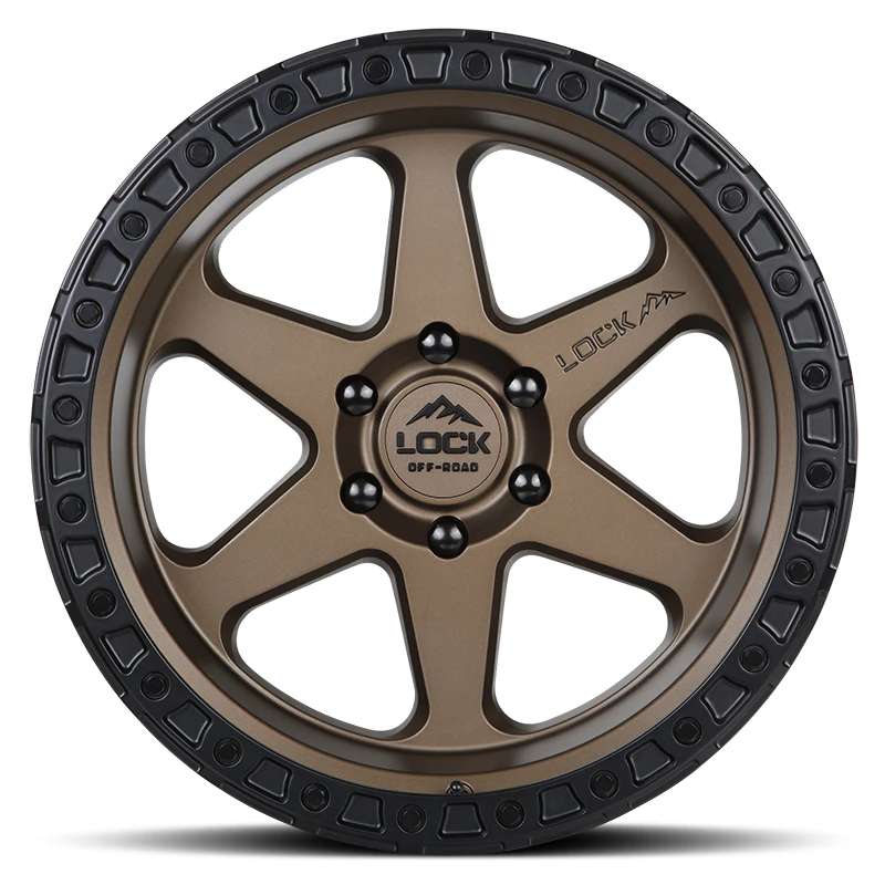 OLYMPUS Matte Desert Bronze W Matte Black Ring Rims for Ford F150, Ford Expedition, Ford Raptor