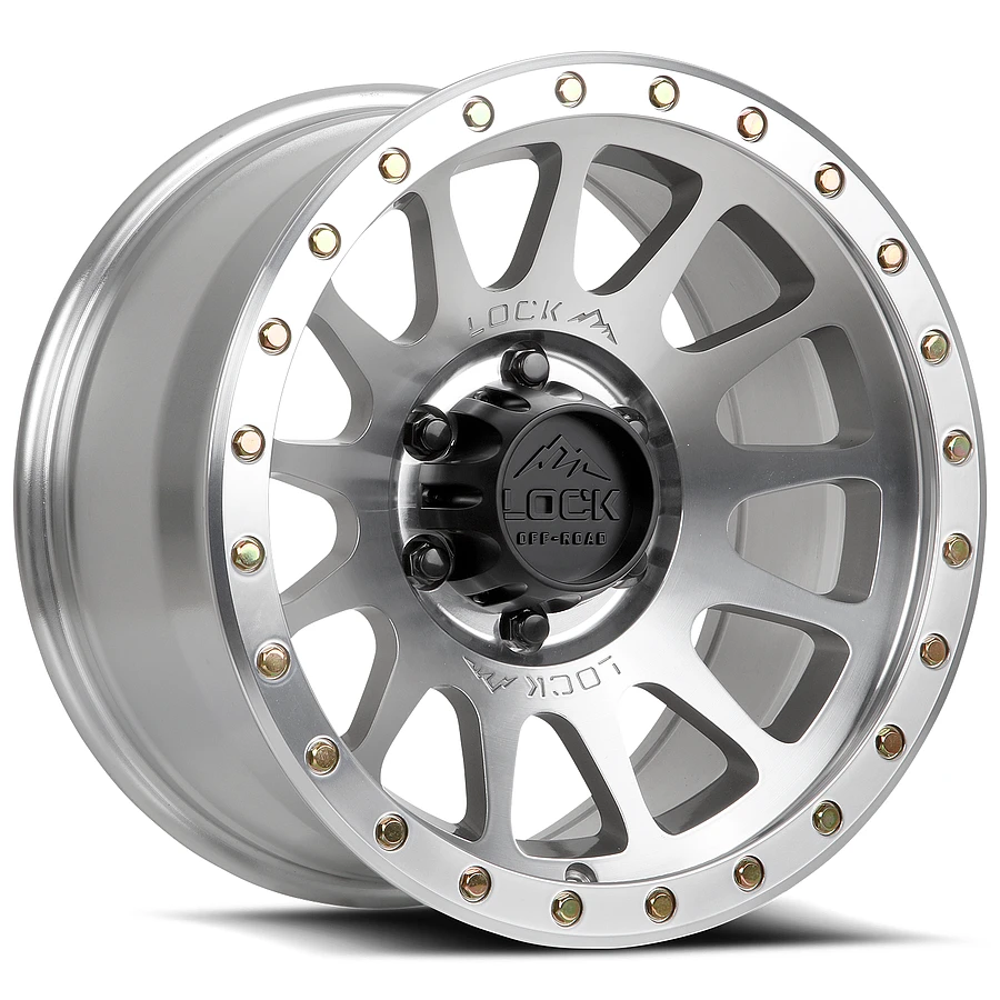 LOCK OFFROAD YOSEMITE Wheels Machine With Clear Coat 17x9 Rims 5x127mm ET0mm LOCK OFFROAD - LOCK OFFROAD YOSEMITE Wheels Machine With Clear Coat 17x9 Rims 5x127mm ET0mm - rims - 17" diameter - 5x127mm