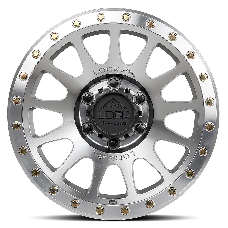 YOSEMITE Machine With Clear Coat Rims for Jeep Wrangler, Jeep Grand Cherokee, Jeep Gladiator