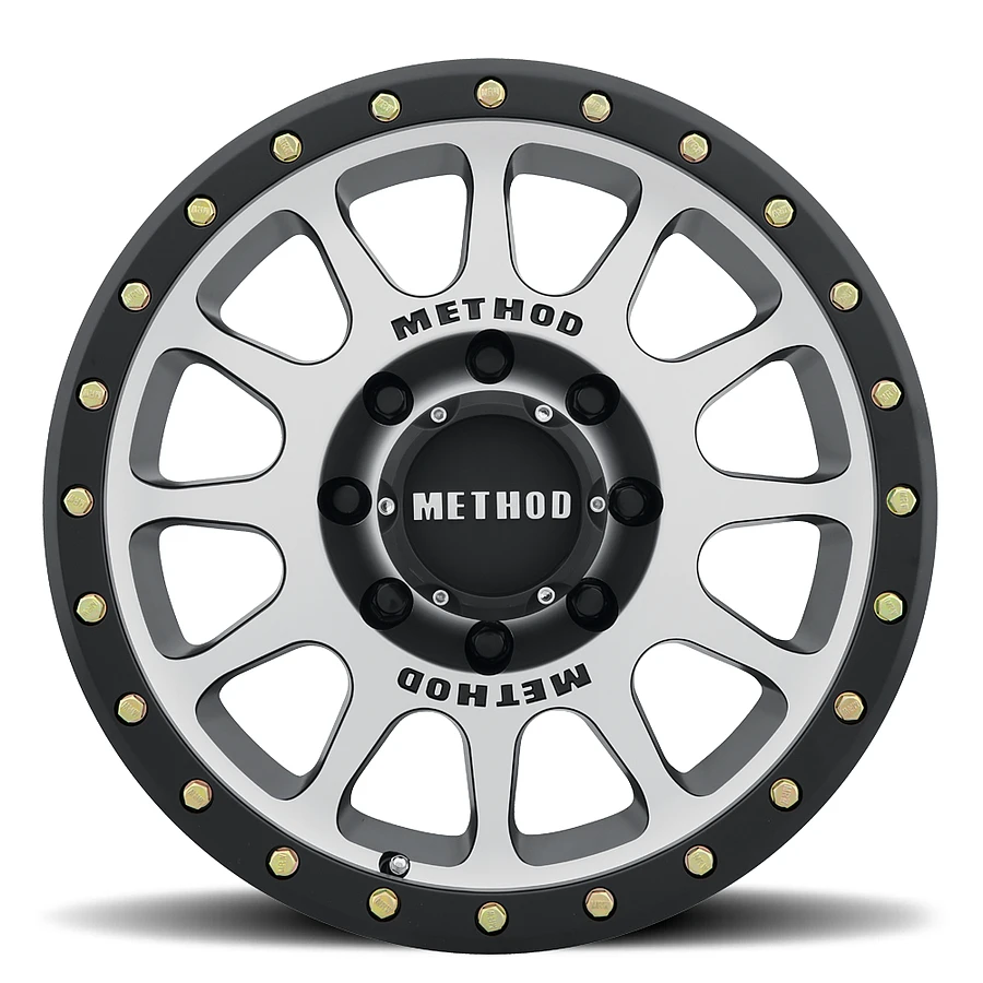 Method MR305 NV Machined - Matte Black Lip 17 Inch Wheels