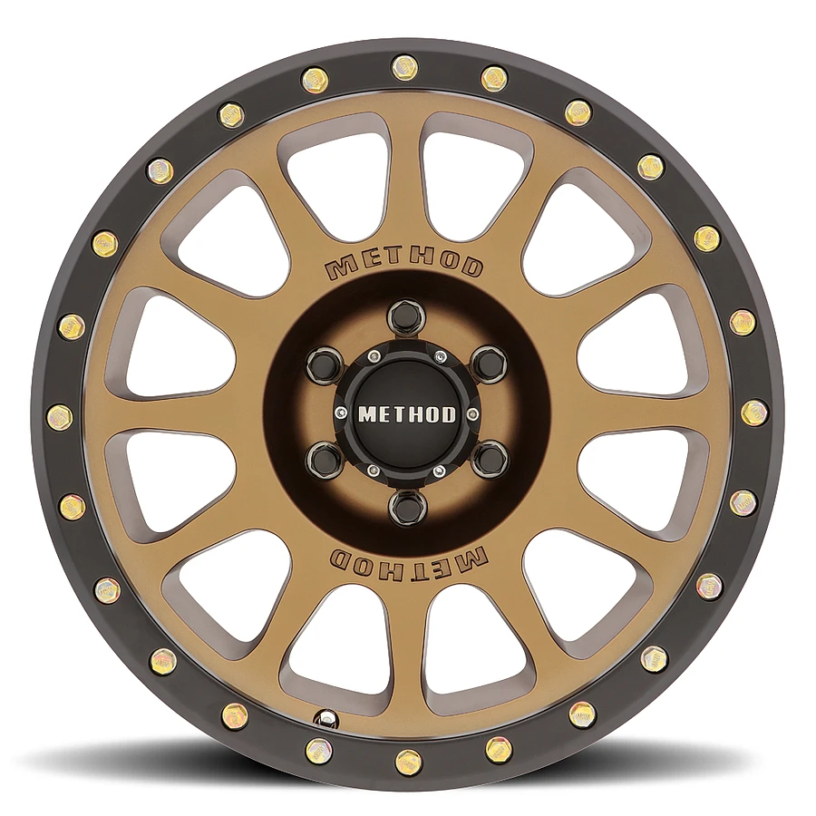 MR305 NV Method Bronze - Matte Black Lip Rims for Toyota Tacoma, Toyota 4Runner, Chevy Silverado
