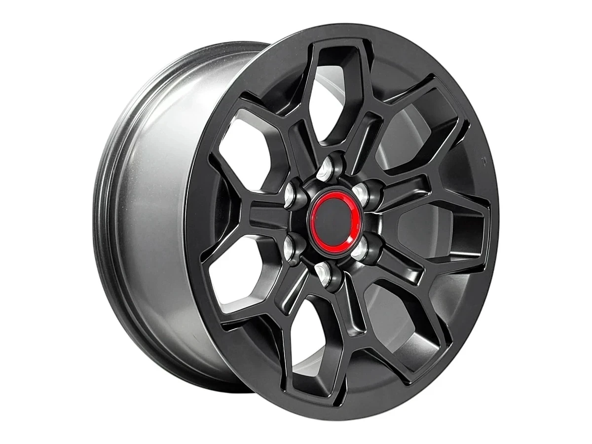 REPLICA 308 Wheels Matte Black 17x8 Rims 6x139.7mm ET+5mm