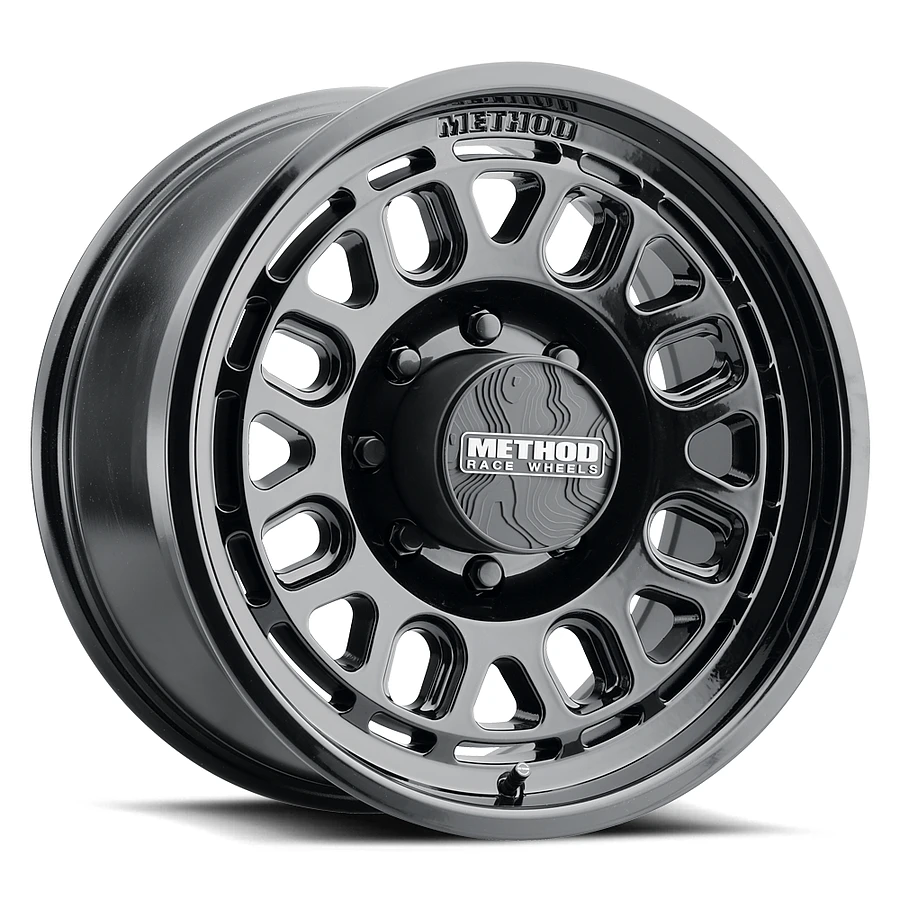 MR321 Gloss Black Wheel Close-Up 17x8.5 6x139.7