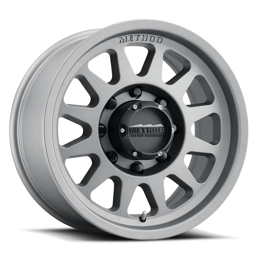 METHOD MR704 HD Bead Grip Wheels Titanium 17x9 Rims 8x165.1mm ET+18mm