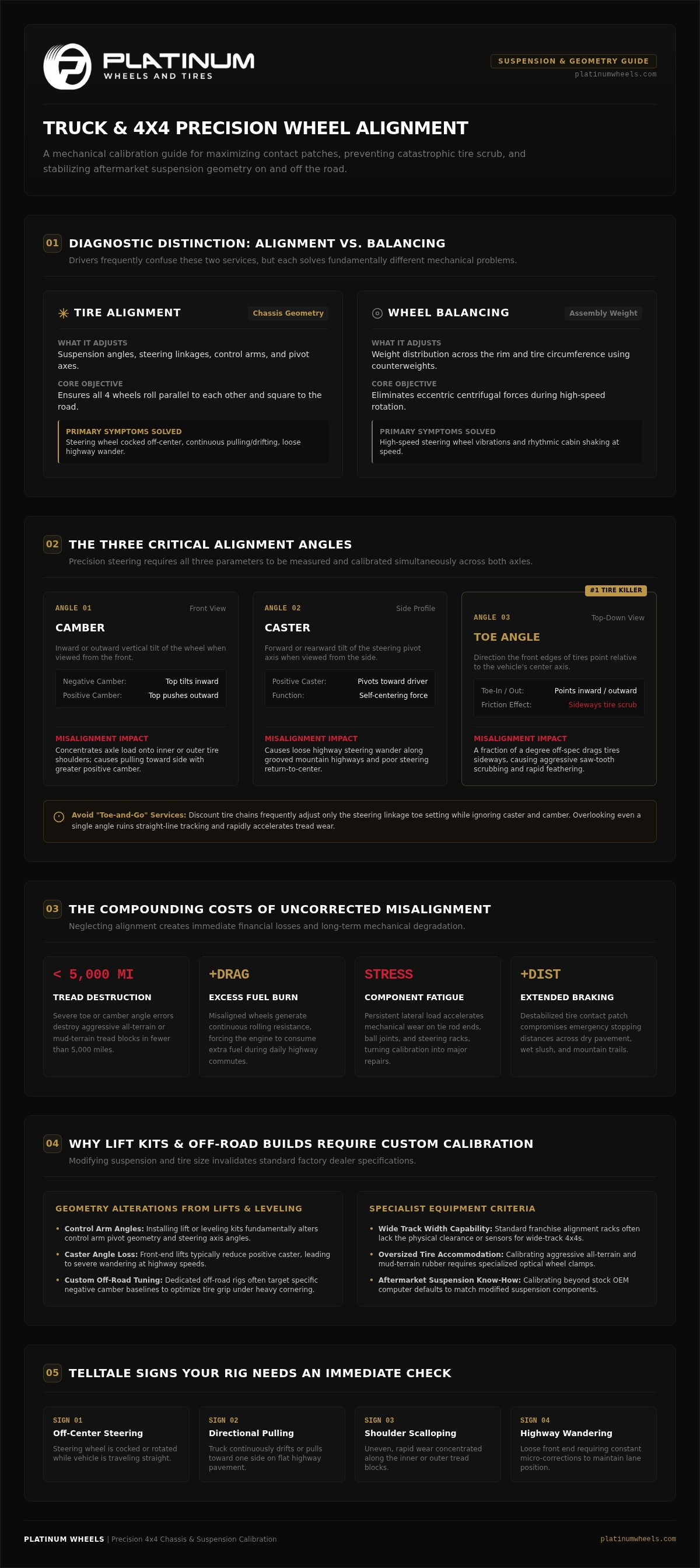 Expert Tire Alignment in Denver: Protect Your Truck Tires infographic