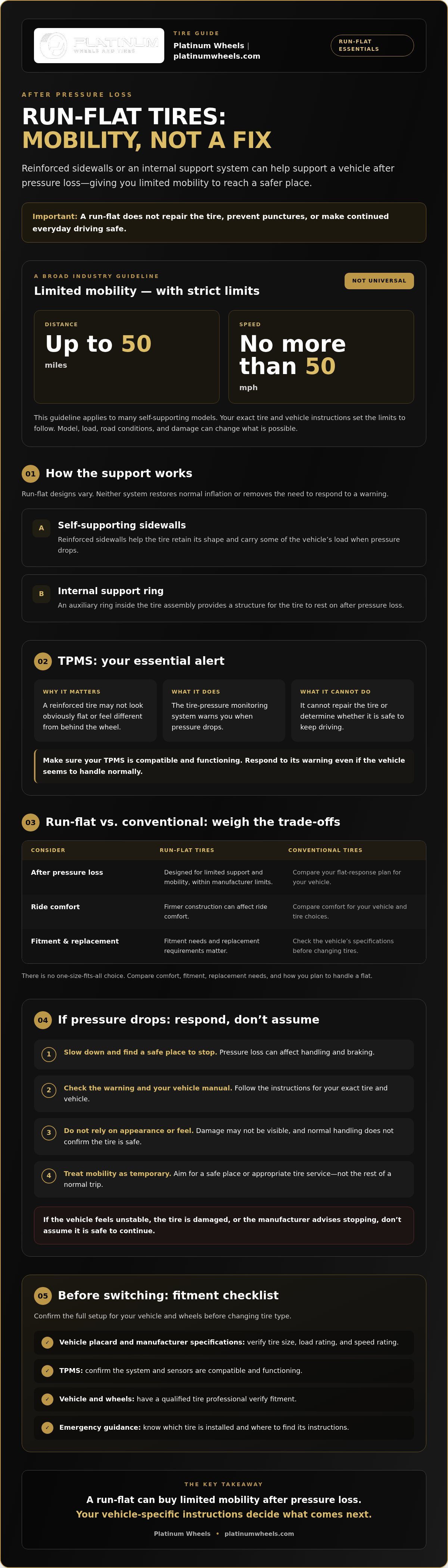 Run Flat Tires Denver: Are They Right for Colorado Roads? infographic