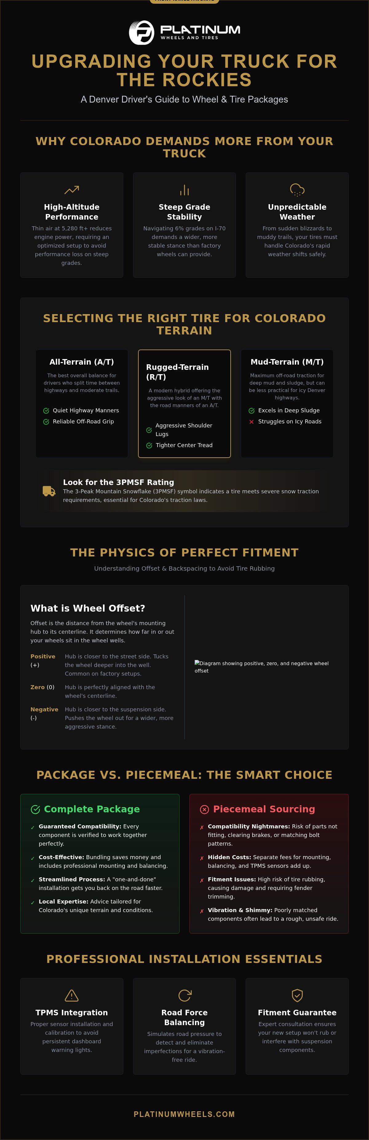 Truck Wheel and Tire Packages in Denver: The Ultimate 2026 Guide to Performance & Style infographic