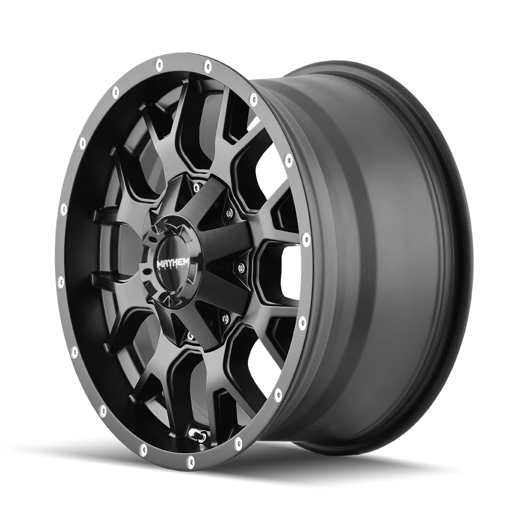 Warrior Matte Black Rims 17x7.5 5x108 ET40