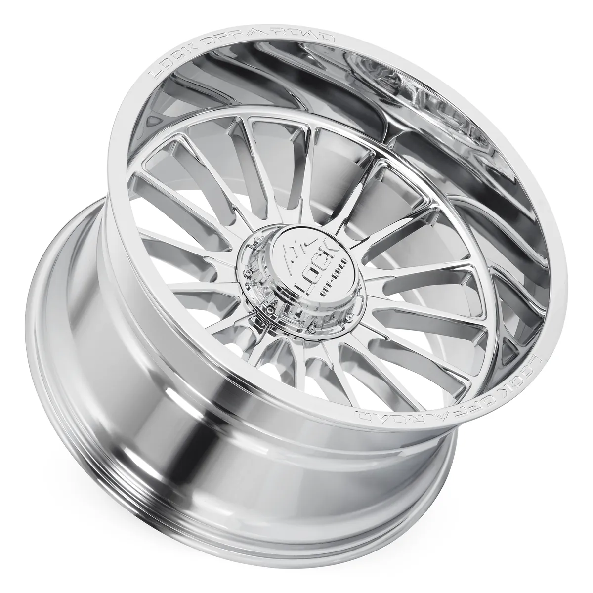 22 Inch Lock Extreme Chrome 8 Lug Rims STRIKER-22286C