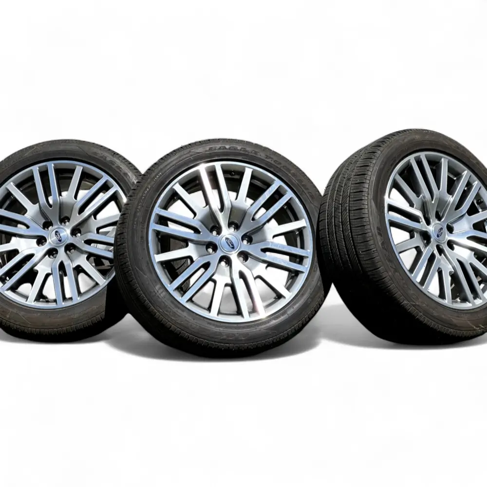Ford + Goodyear Ford 18 Spoke Silver Machined 22x9.5 Wheels 6x135 Rims with Goodyear Eagle Touring 285/45R22 Tires Wheel & Tire Package - View 6