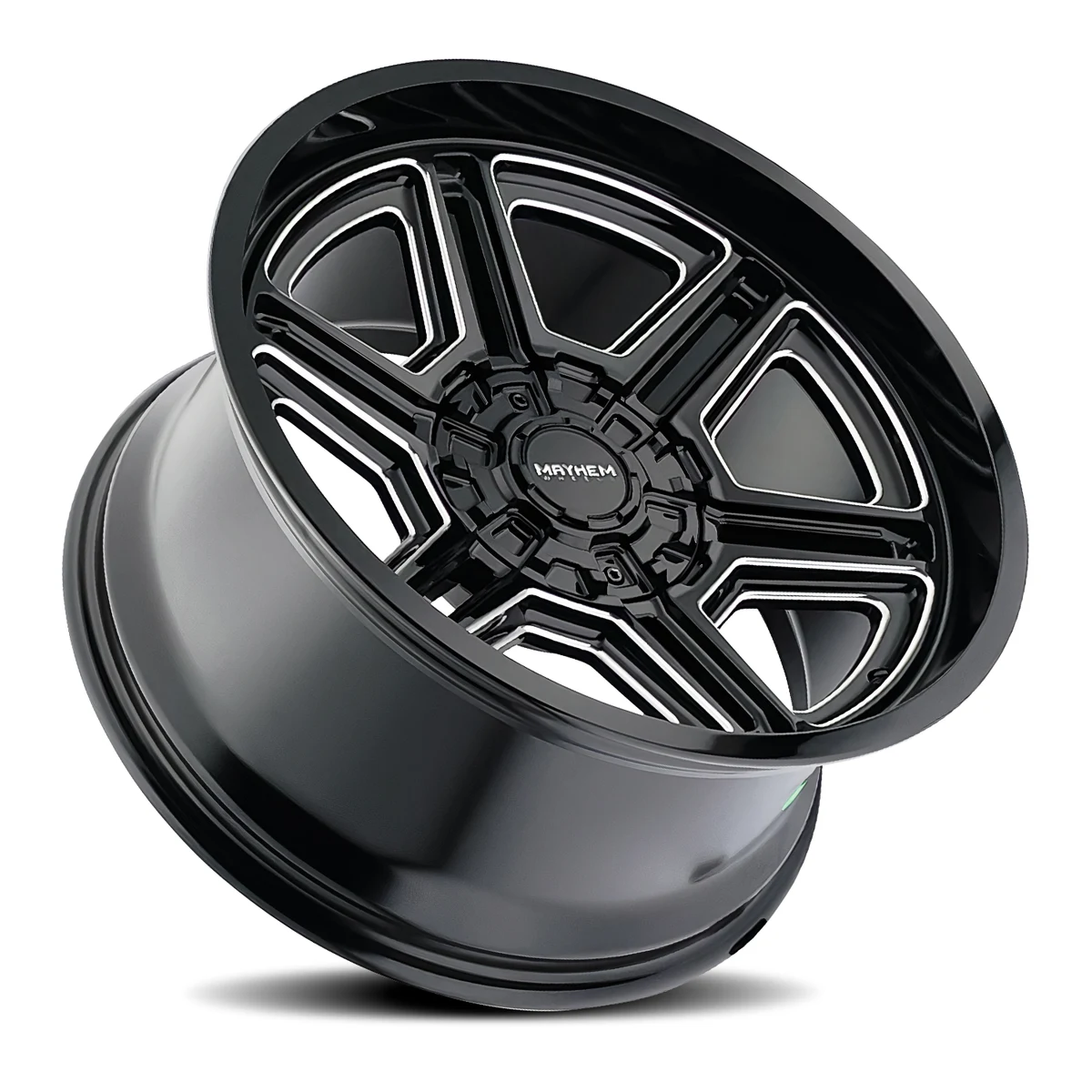 Hermosa Gloss Black Milled Rims for Dodge Ram 2500, Dodge Ram 3500, Chevy Silverado 2500 Classic