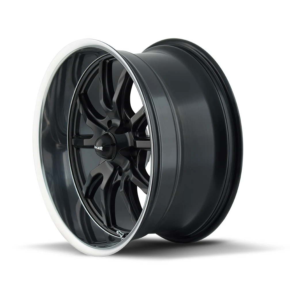 650 Matte Black Polished Rims for Honda Civic, Honda Accord, Toyota Camry