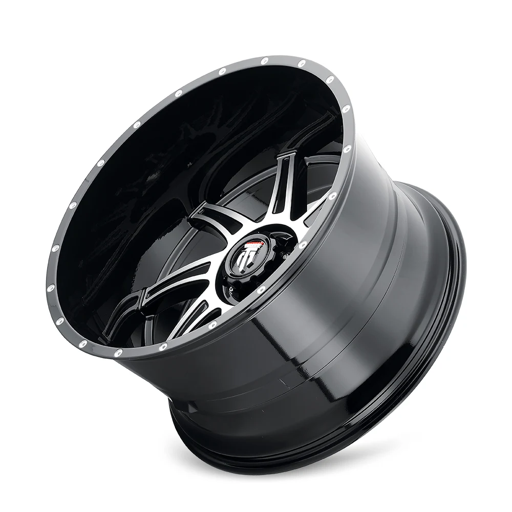 22 Inch Gloss Black Machined 6 Lug Ford Rims AT162-22236BM-44