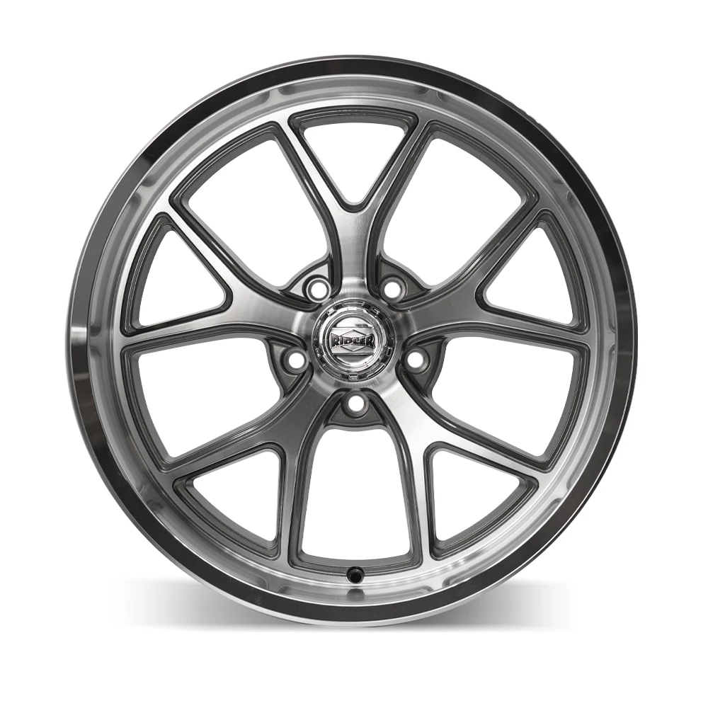 661 Gloss Grey With Diamond Cut Face And Lip Rims 20x8.5 5x120.65 ET0