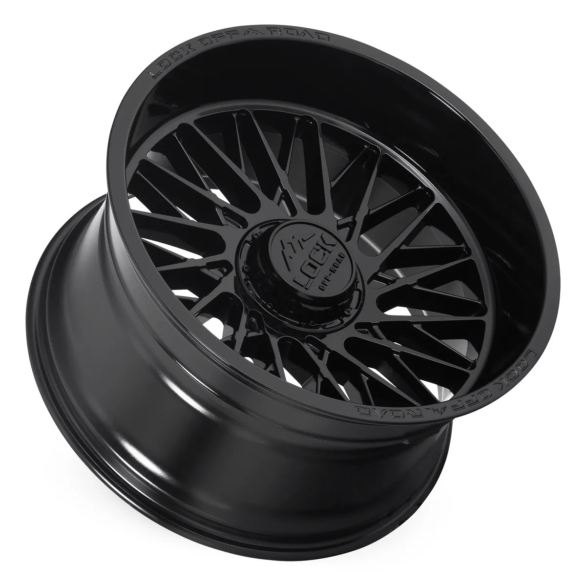 20 Inch Lock Extreme Gloss Black 8 Lug Rims BANDIT-2186GB