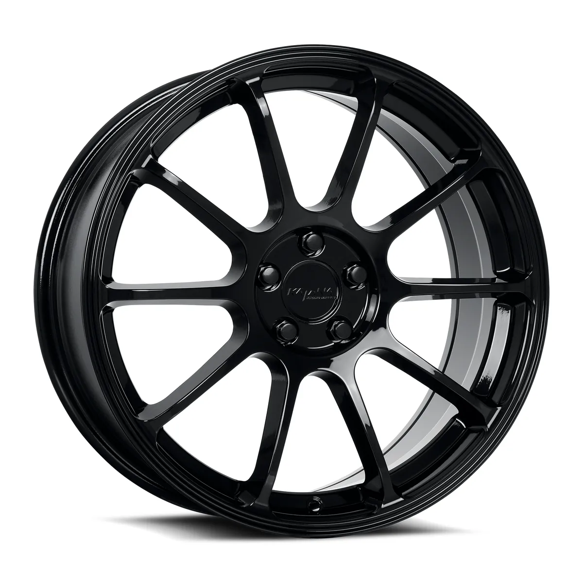 Kr07 Gloss Black Rims 17x7.5 5x100 ET40