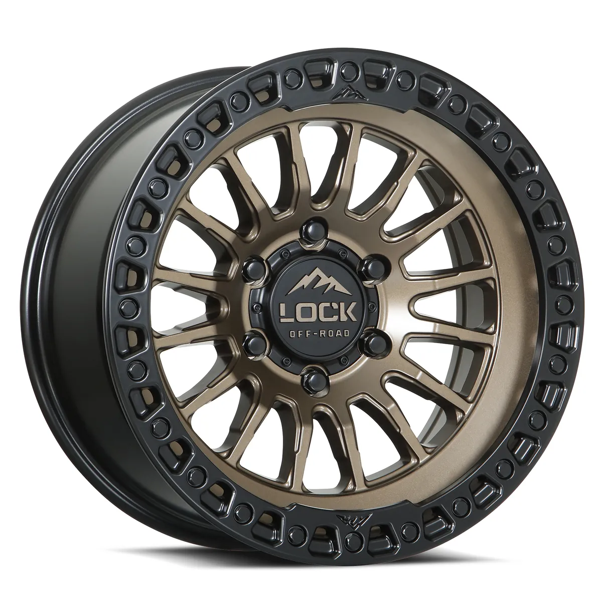Grit Matte Bronze With Matte Black Ring Rims for Ford F150, Ford Expedition, Ford Raptor