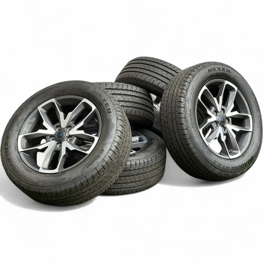 Jeep + Nexen Jeep 10 Spoke Charcoal Machined 20x8.0 Wheels 5x127mm Rims with Nexen Roadian HTX 2 255/60R20 Tires Wheel & Tire Package - View 4