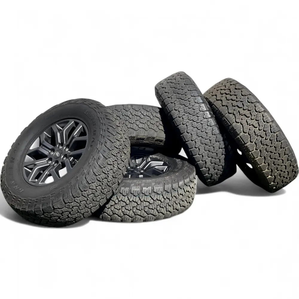 Ford + General Ford Tremor Charcoal Grey 18x7.5 Wheels 6x135 Rims with General Grabber A/TX 275/70R18 Tires Wheel & Tire Package - View 5